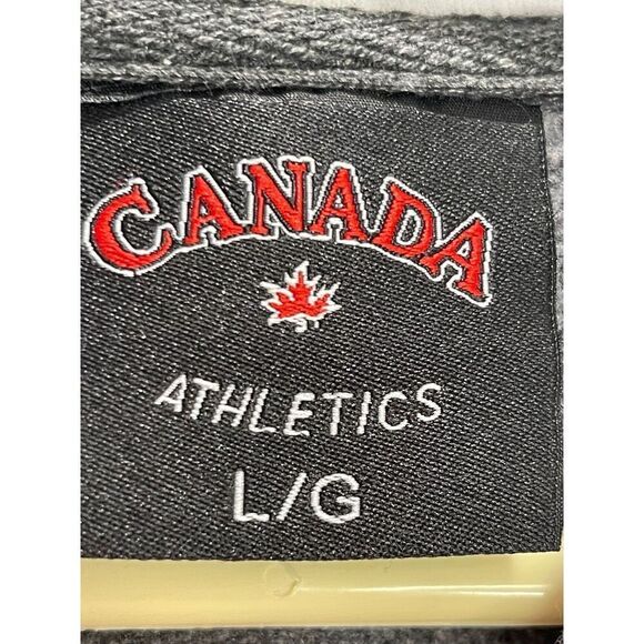 Canada Athletics gray and pink hoodie size L - Picture 3 of 5
